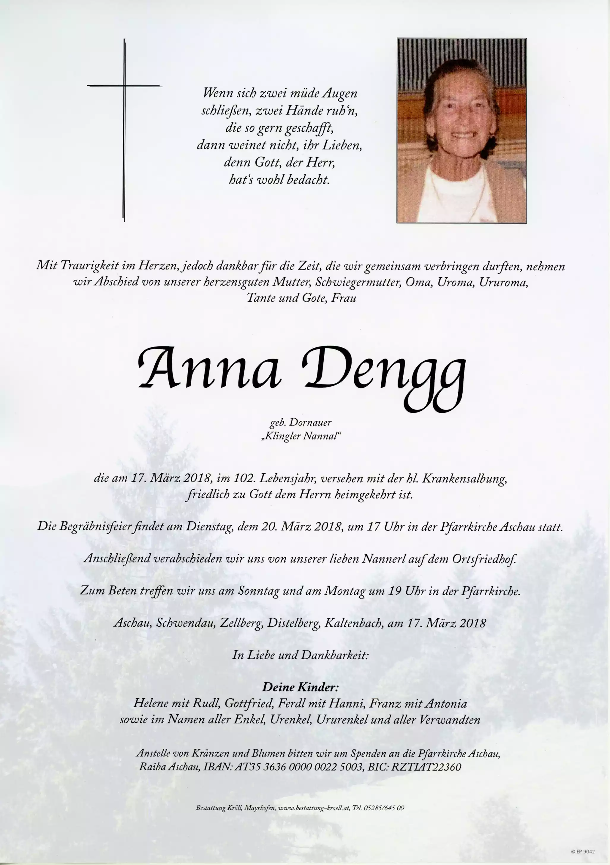 Parte von Anna Dengg